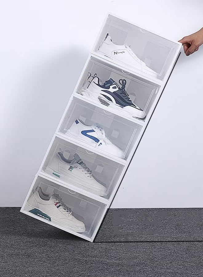GoldenLike Shoe Box Shoe Organizer for Closet Clear Plastic Stackable ...