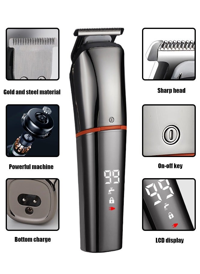 NIBEMINENT ماكينة قص الشعر متعددة الوظائف للرجال، ماكينة قص شعر الأنف واللحية، ماكينة حلاقة شعر كهربائية احترافية - Image 5