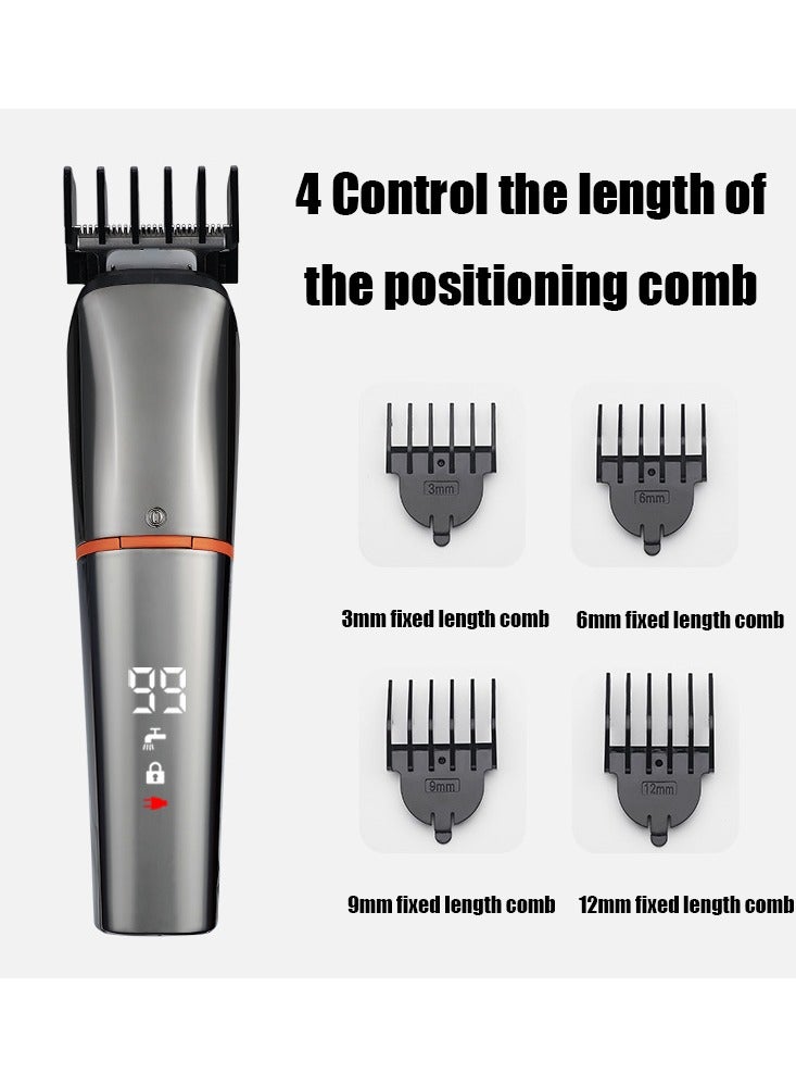 NIBEMINENT ماكينة قص الشعر متعددة الوظائف للرجال، ماكينة قص شعر الأنف واللحية، ماكينة حلاقة شعر كهربائية احترافية - Image 3