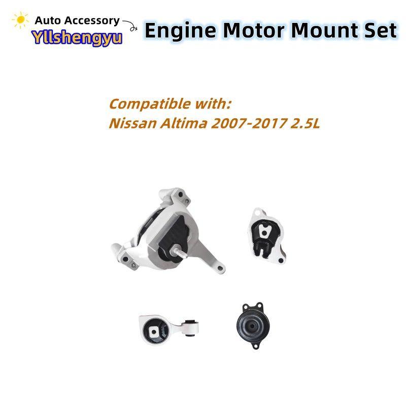 Generic Yllshengyu 4Pcs Engine Motor Mount Set Fits for Nissan Altima 2007 2008 2009 2010 2011 2012 2013 2014 2015 2016 2017 2.5L A4350 A4353 A4340 A4339  - Image 2