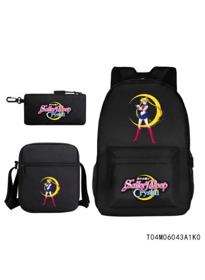 Exquisite anime backpack three-piece set, unique design, easy to store - 1134  - Image 1
