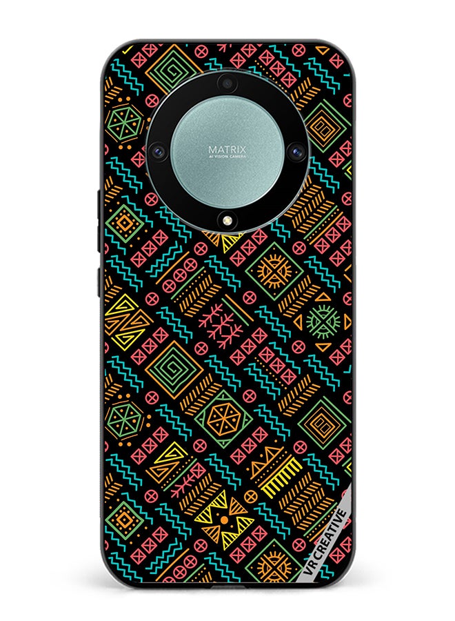 VR CREATIVE Protective Case Cover For Honor X9b Mayan Patchwork Design Multicolour - Image 1