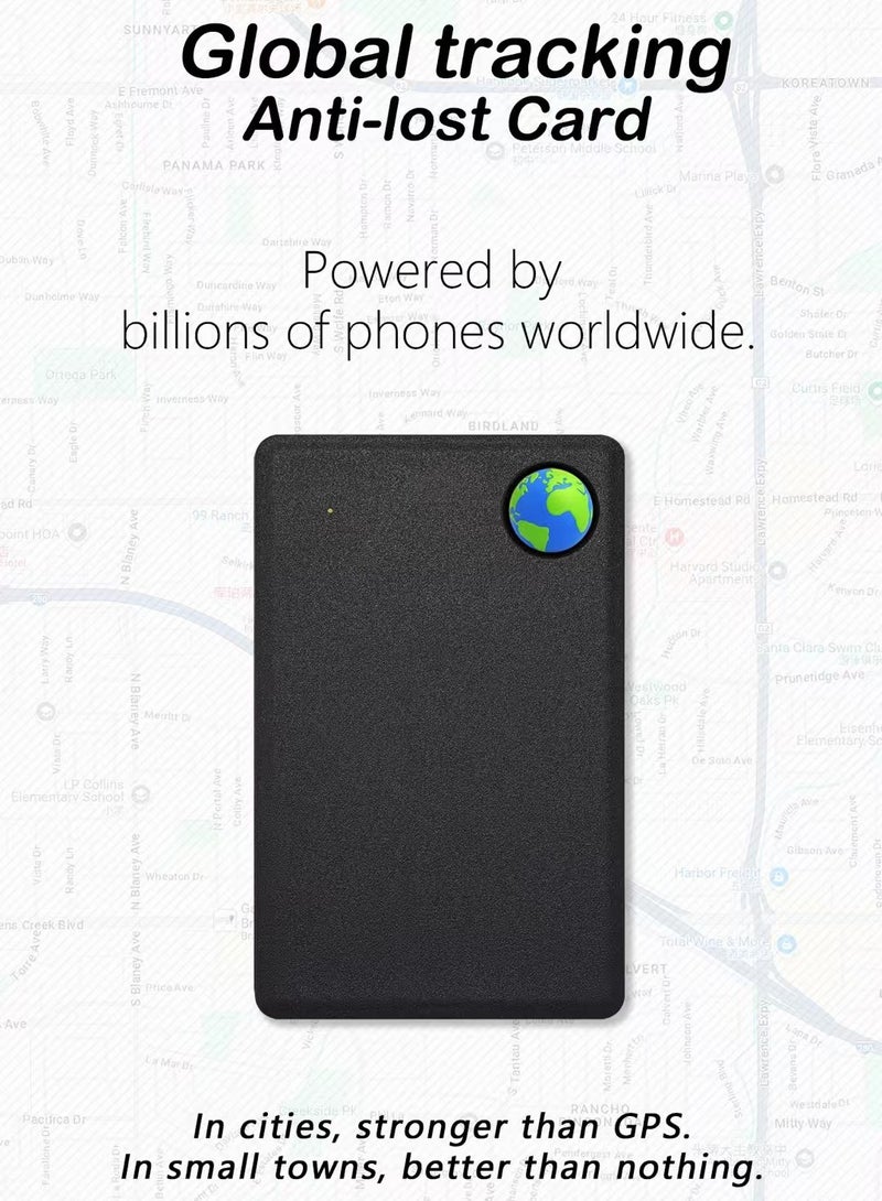 Wallet card GPS tracker works on IOS Android smart finder standby 36 months luggage backpack locator tracking device Global Position Anti-lost card - Image 2