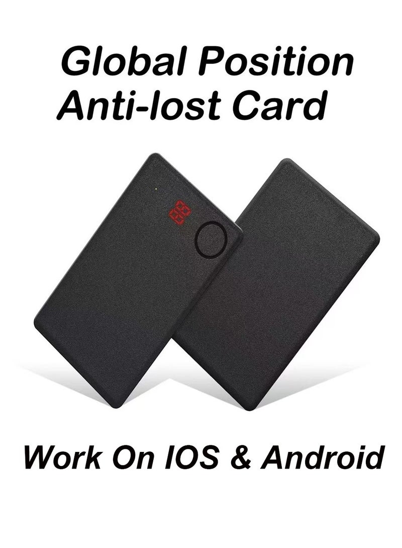 Wallet card GPS tracker works on IOS Android smart finder standby 36 months luggage backpack locator tracking device Global Position Anti-lost card - Image 1
