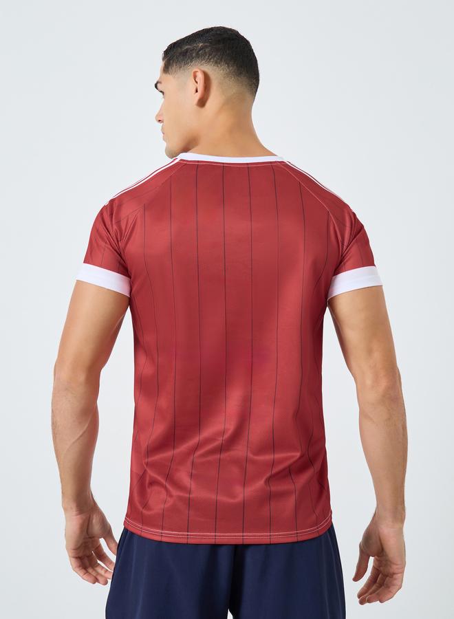 Take Two Men Logo Print Short Sleeves Sports T-Shirt - Image 4