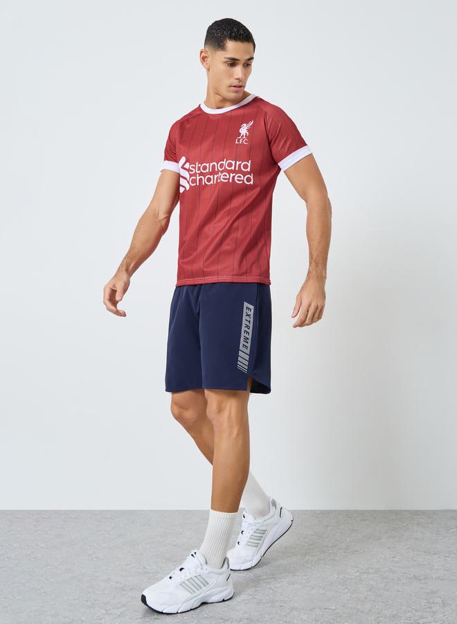 Take Two Men Logo Print Short Sleeves Sports T-Shirt - Image 2