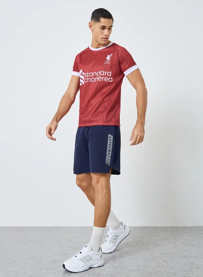 Take Two Men Logo Print Short Sleeves Sports T-Shirt