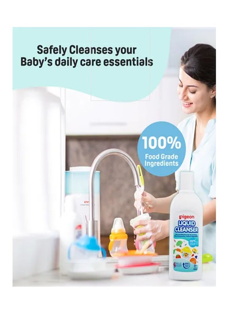 pigeon Liquid Cleanser For Baby Bottles, Accessories, Fruits And Vegetables 700 ML, 0 Months + - Image 3