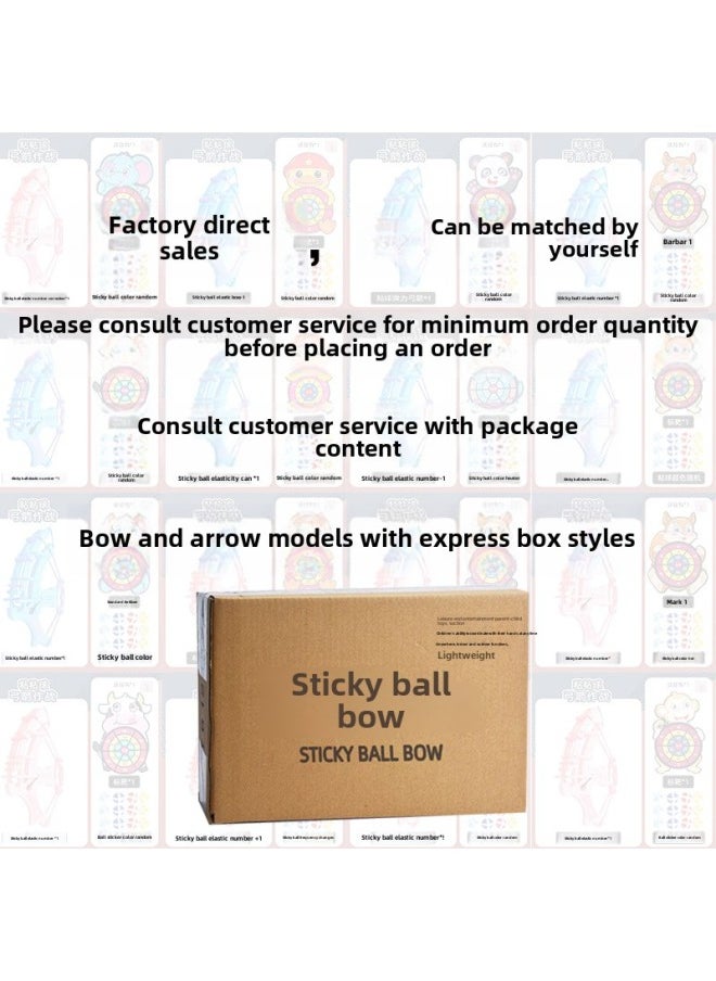 Generic Toy Children Cartoon Sticky Ball Sucker Dart Target Indoor And Outdoor Throwing Sticky Ball Stall Selling-Color: 3 Balls +1 Hook (opp Bag) 90g  - Image 3