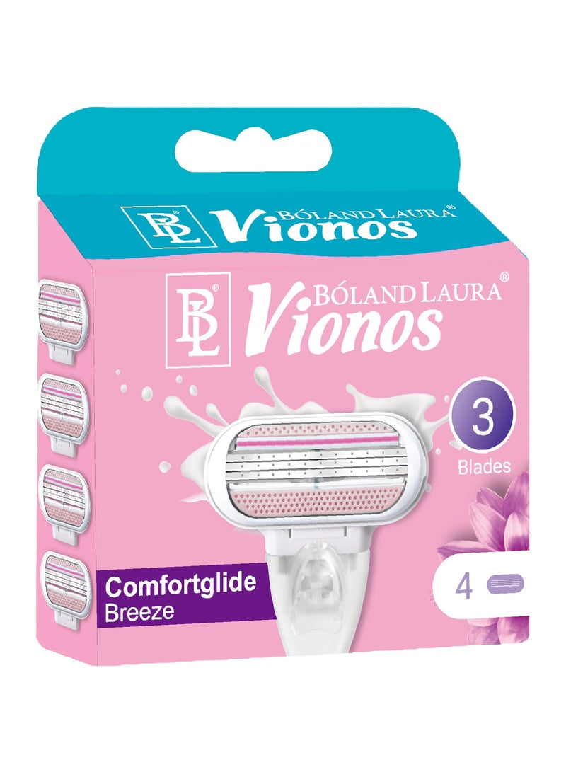 BOLAND LAURA BOLANDLAURA Spa Breeze Women's Razor Blade Refills, 4 Count - Image 1