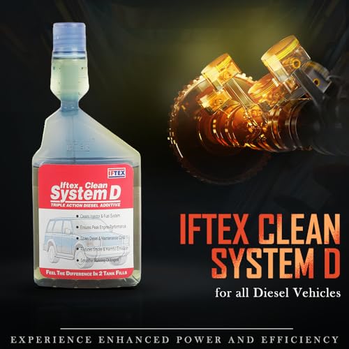 IFTEX® Clean System D with Triple Action Diesel Additive for All Diesel Cars (Pack of 2) (250 ml) / Diesel Fuel Treatment and Injector Cleaner for Cleaning deposits and Mileage Improvement - Image 3