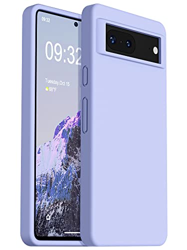 OTOFLY Designed for Pixel 7 Case, Silicone Shockproof Slim Thin Phone Case for Google Pixel 7 6.3 inch (Light Purple) - Image 1