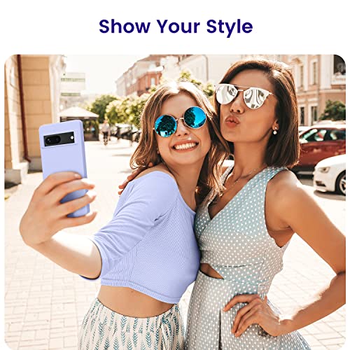 OTOFLY Designed for Pixel 7 Case, Silicone Shockproof Slim Thin Phone Case for Google Pixel 7 6.3 inch (Light Purple) - Image 4