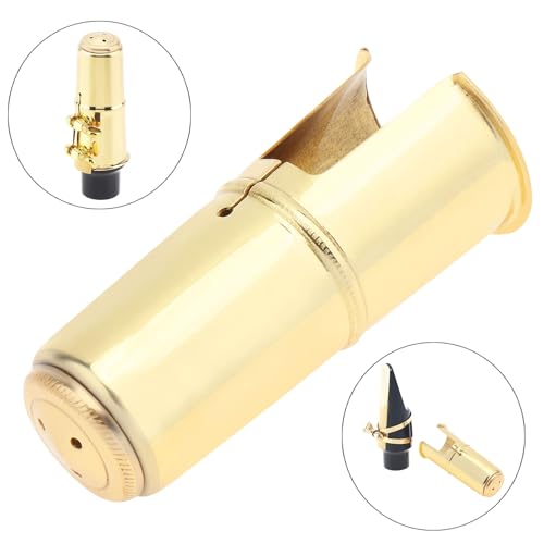 OriGlam Alto Saxophone Mouthpiece Protective Cap, Woodwinds Alto Sax Saxophone Mouthpiece Cap (Gold) - Image 3