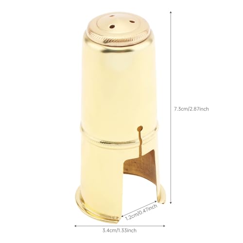 OriGlam Alto Saxophone Mouthpiece Protective Cap, Woodwinds Alto Sax Saxophone Mouthpiece Cap (Gold) - Image 5