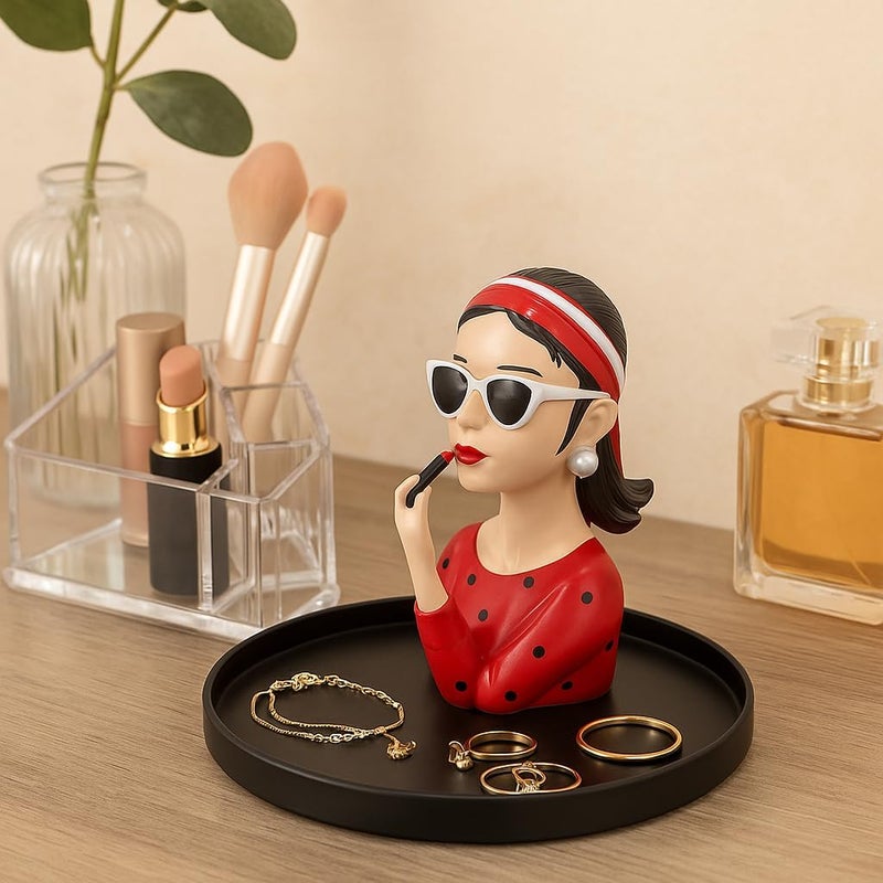 B&D Vintage Lady Figurine Jewelry Holder - Image 1