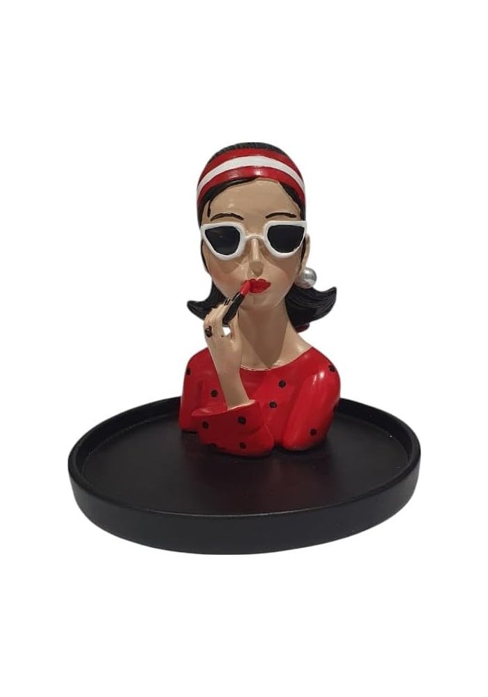 B&D Vintage Lady Figurine Jewelry Holder - Image 2
