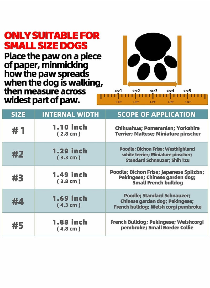 KASTWAVE Dog Shoes 4 Pcs Size 3 Anti Slip Breathable Waterproof Dog Booties Boot Paw Protector for Small Dog Dog Hiking Shoes with Reflective Adjustable Strap Zipper Puppy Shoe for Hot Pavement Winter Snow  - Image 3