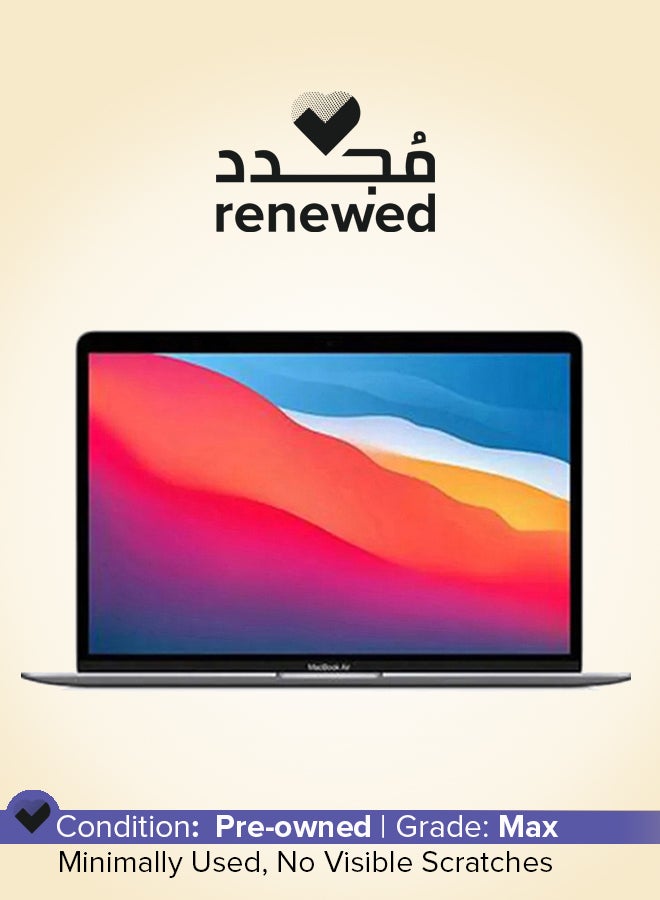 Apple Renewed - Macbook Air MGN63 13-Inch Display, M1 Chip With 8-Core Processor/7-Core Graphics/8GB RAM/256GB SSD English Space Grey - Image 1