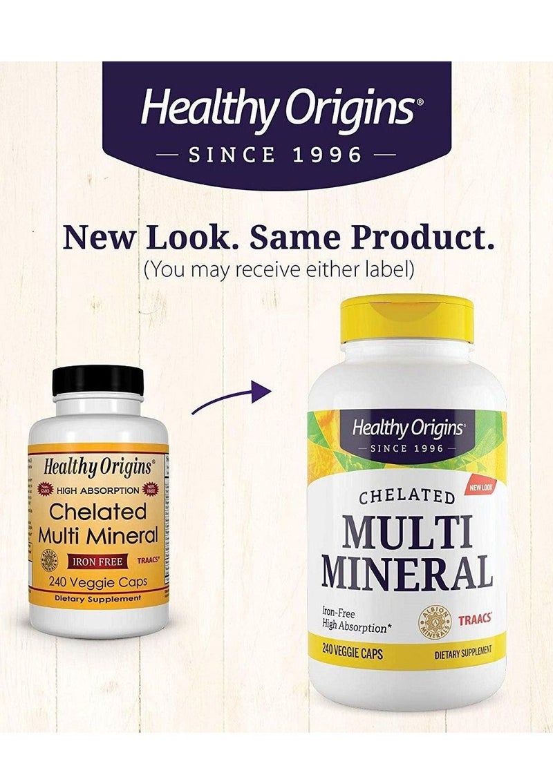 Healthy Origins - Chelated Multi Mineral 240 Capsules - Image 1