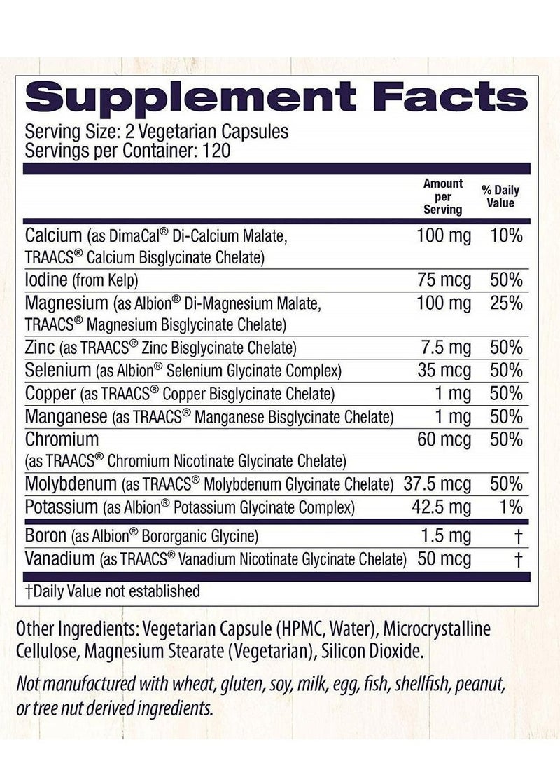 Healthy Origins - Chelated Multi Mineral 240 Capsules - Image 1