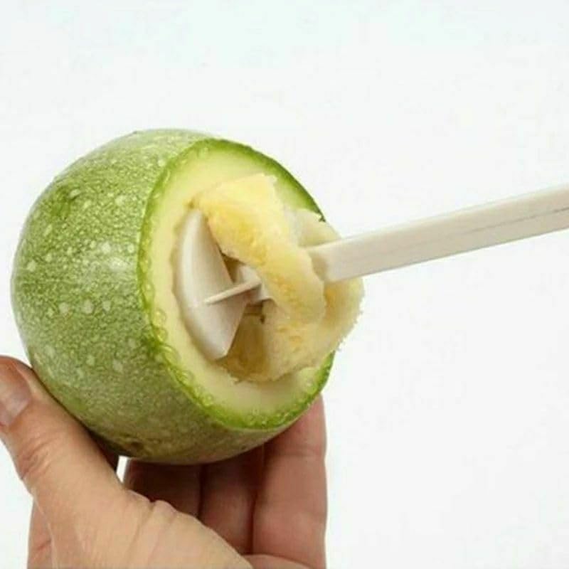 Multi-Use Plastic Manual Vegetable Fruit Corer Cutter Set - 4 Pieces - Image 1