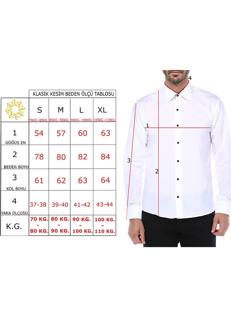 Varetta Classic Cut Buttoned Collar Pocketed Brown Checkered Men's Shirt