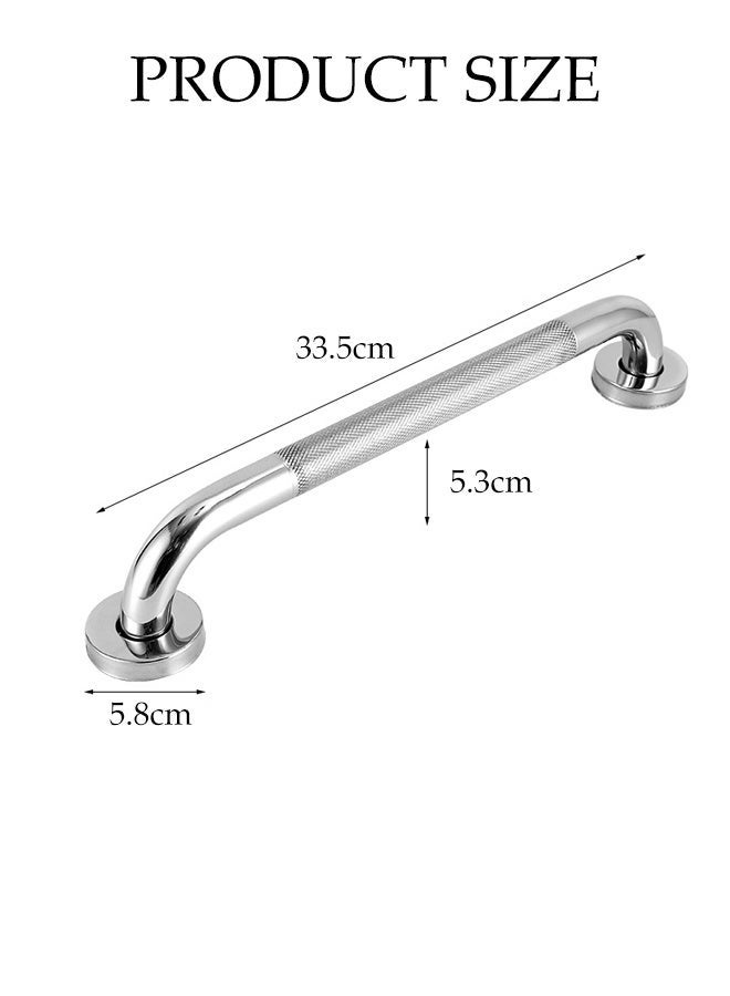 DUNISO 2 PCS Bathroom Grab Bars Handle, Anti-Slip Stainless Steel Safety Handrail,Heavy Duty Wall Mounted Shower Rail Support,Scratch Resistant, Moisture-Proof, Rust Proof,for Shower, Toilet, Bathtub,Elderly, Seniors, Handicap, Disabled - Image 2