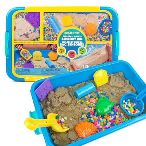 Made By Me Sea Life Sensory Bin Includes Storage Case Moldable Sands Molds Shovel Toys for Kids 37 - Image 1