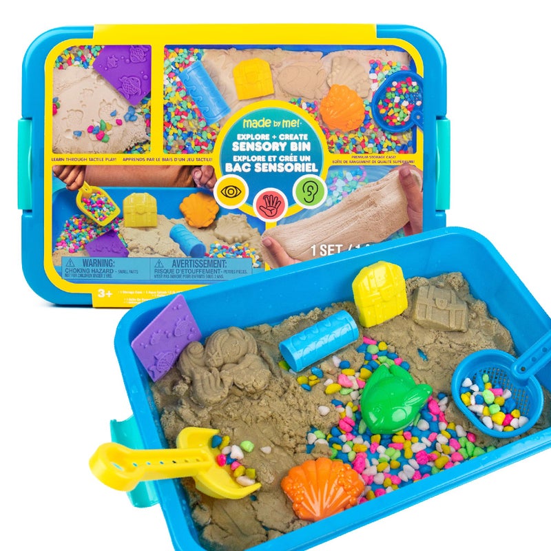 Made By Me Sea Life Sensory Bin Includes Storage Case Moldable Sands Molds Shovel Toys for Kids 37 - Image 2