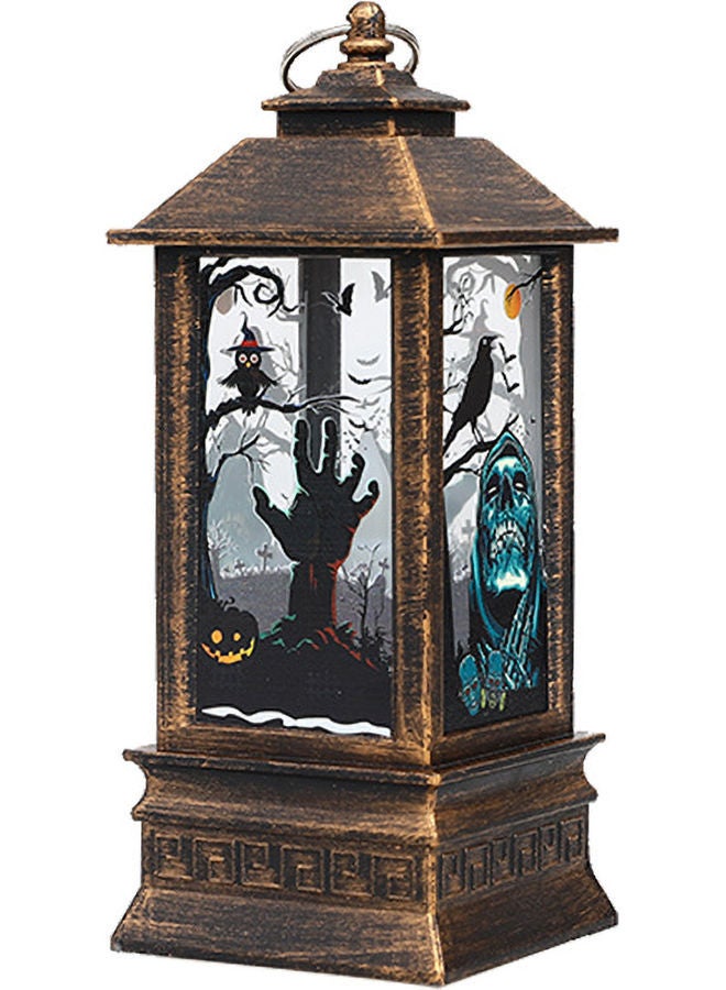 NIBEMINENT Skull Pattern Hanging LED Lantern Multicolour