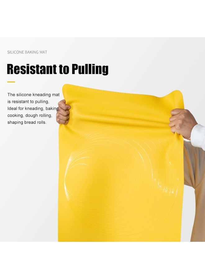 Extra Thick Silicone Pastry Mat Large, 23.6''x15.7'' Macaron Baking Mat, Mats for Crafts, Nonskid Heat Resistant Desk Saver Pad for Kneading mat,Fondant/Counter Pad, Dough Rolling Mat, Cookie Sheet - Image 3