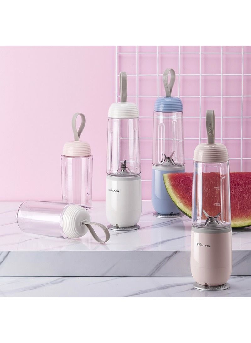 Bear Portable Corded Electric Smoothie Blender 350ml pink  - Image 3