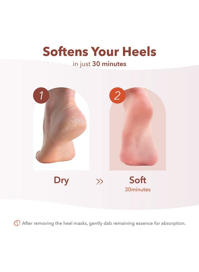 Purederm Instant Softening Heel Mask (1 Pair) - Heel Mask Provides Deep Hydration And Instant Softness