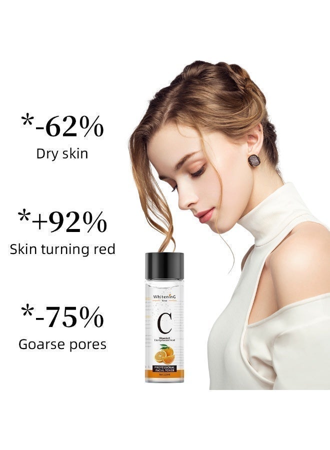 MOOYAM Vitamin C E and Hyaluronic Acid Whitening Toner Facial Toner for Brightening Hydrating and Balancing Skin Tone - Image 4