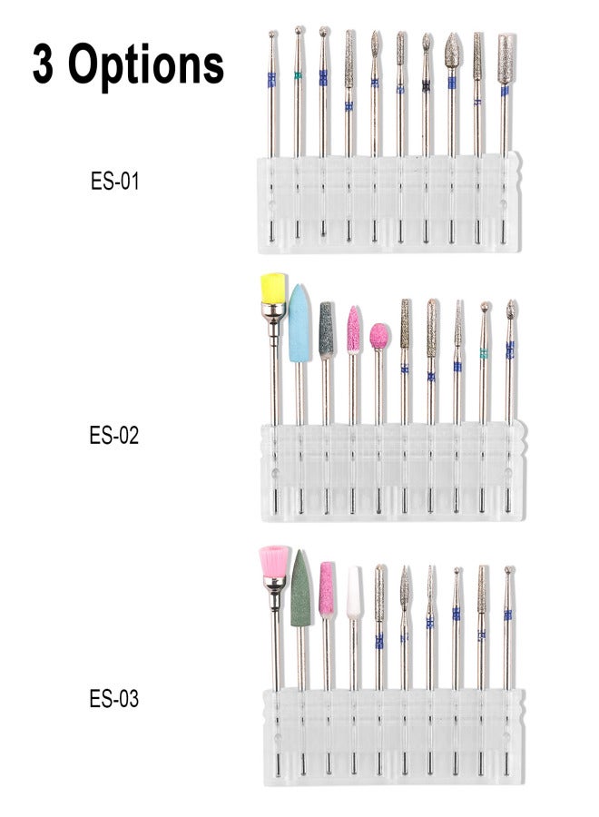 Nail Drill Bits Set Tungsten Steel Drill Bits for Cuticle & Gel Nail Polish Removal Pedicure & Manicure Electric Nail Drill Replacement Drill Bits - Image 2