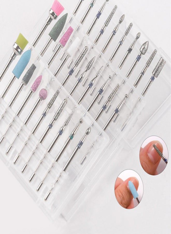 Nail Drill Bits Set Tungsten Steel Drill Bits for Cuticle & Gel Nail Polish Removal Pedicure & Manicure Electric Nail Drill Replacement Drill Bits - Image 4