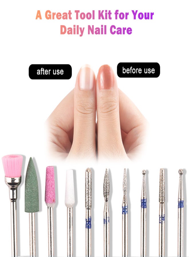 Nail Drill Bits Set Tungsten Steel Drill Bits for Cuticle & Gel Nail Polish Removal Pedicure & Manicure Electric Nail Drill Replacement Drill Bits - Image 5