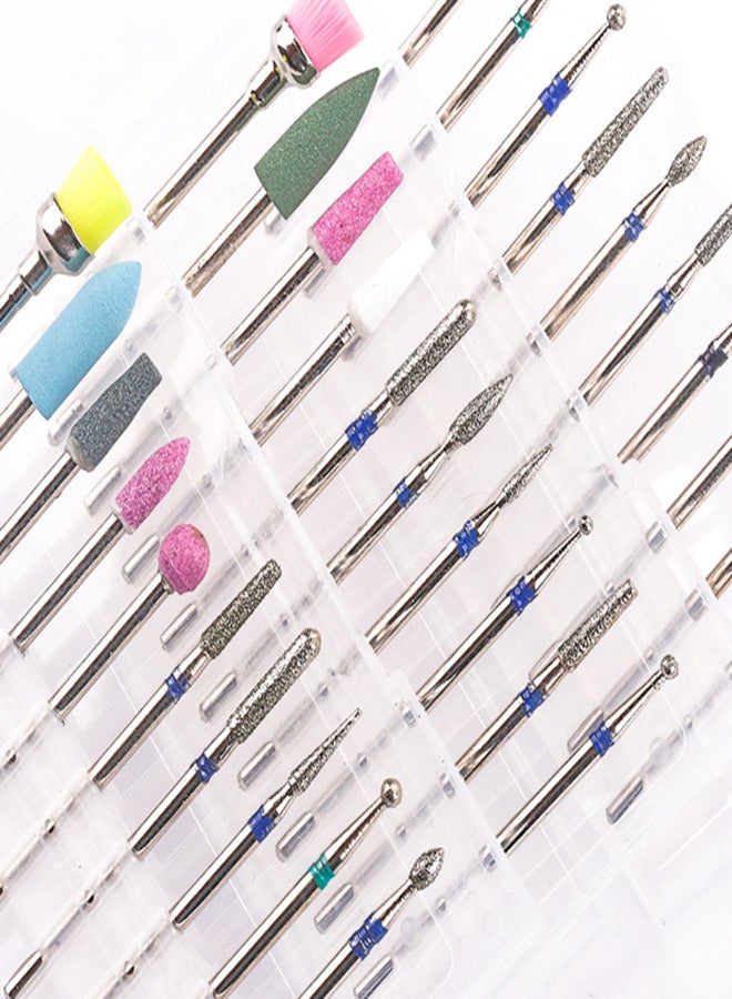 Nail Drill Bits Set Tungsten Steel Drill Bits for Cuticle & Gel Nail Polish Removal Pedicure & Manicure Electric Nail Drill Replacement Drill Bits - Image 3