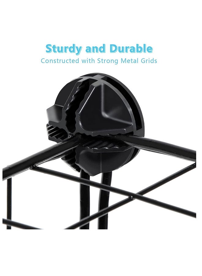 Large DIY Cat Cage Playpen Metal Wire Kennels Pet Cage for Rabbit Small Animal Indoor  Black - Image 3