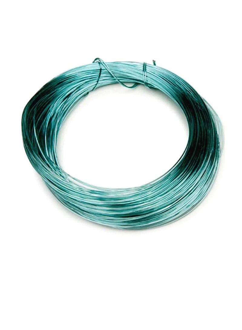 Silver Plated Copper Wire 26 Gauge Sea Green 30 Yards - Image 1