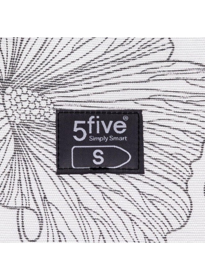 Five Simply Smart Floral Pattern 2-Layer Ironing Board Cover White and Black 105-110 x 30-40 cm 186106 - Image 4