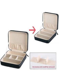 RYNX 3Slot Leather Travel Sungl Organizer Collector Jewelry Storage Case Box Eyegles Eyewear Display Case Jewelry Watch Organizer Sungles Jewelry Collection Case Sungl Holder Box  - Image 2