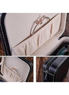 RYNX 3Slot Leather Travel Sungl Organizer Collector Jewelry Storage Case Box Eyegles Eyewear Display Case Jewelry Watch Organizer Sungles Jewelry Collection Case Sungl Holder Box  - Image 4