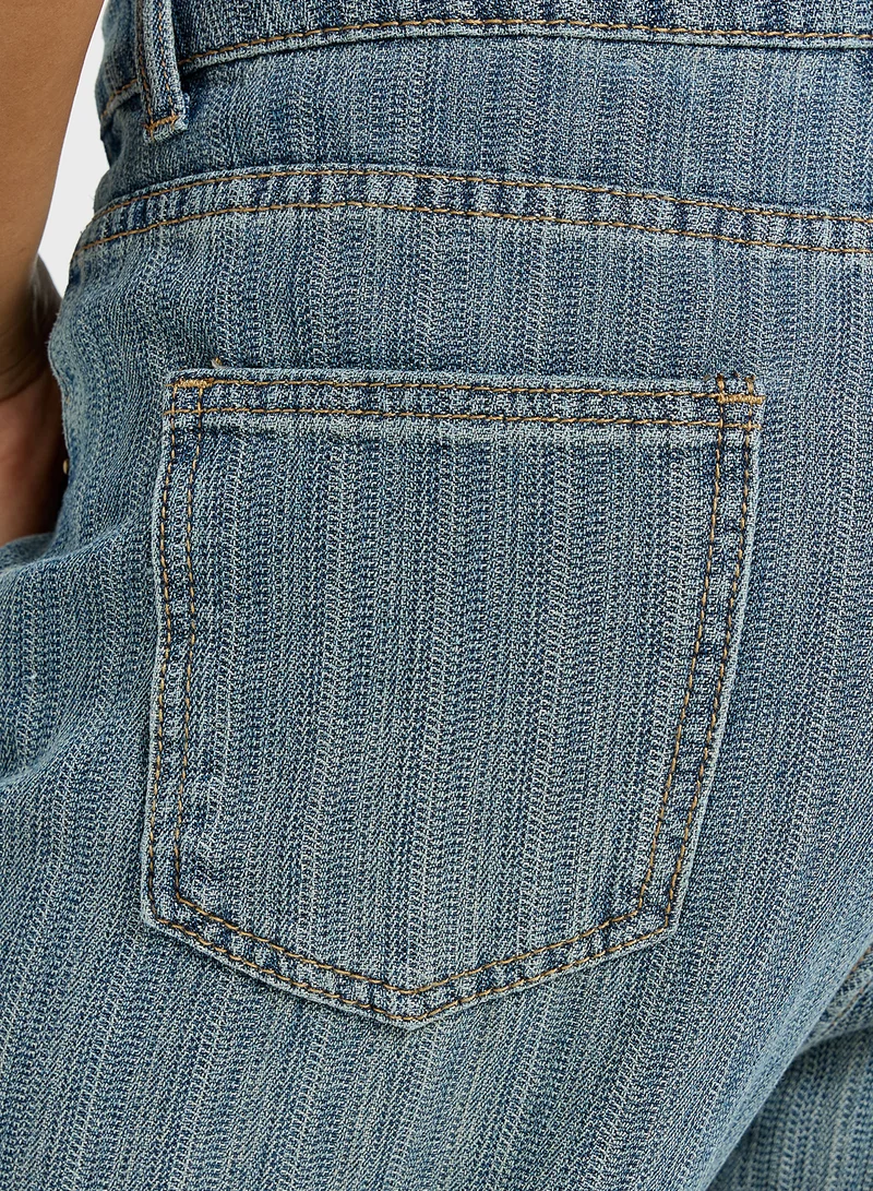 Ginger High Rise Straight Fit Jeans