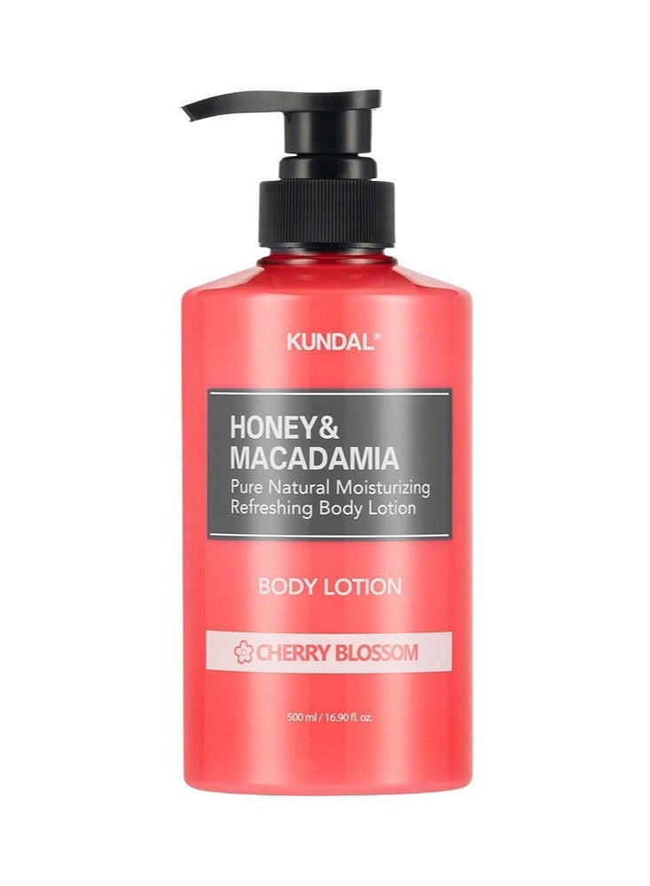 KUNDAL Pure Body Lotion 500ml - Cherry Blossom - Image 1