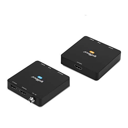 gofanco Compact 4 K@60Hz HDMI Extender Balun Over CAT6 Ethernet Cable – Loopout on TX, Up to 230ft at 4K @60Hz YUV 4:4:4, HDR, 18Gbps, HDCP 2.2, Bi-Directional IR, PoC, 4K to 1080p Downscale (HD20Ext) - Image 1