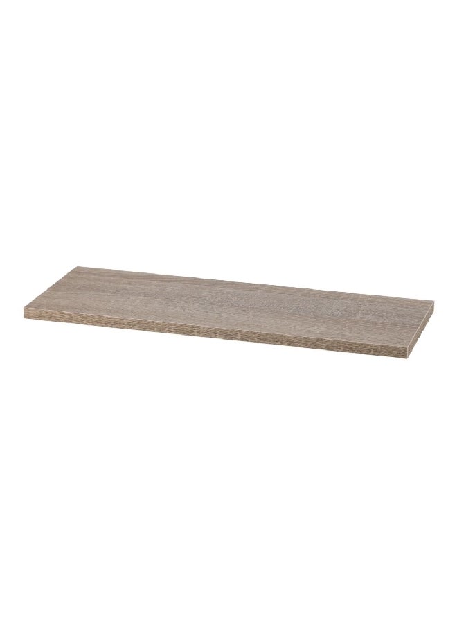 Micasa Superior Quality Wall Mounted Rectangular Wooden Shelf Oak 1.8 x 20 x 60 cm 15459  - Image 2