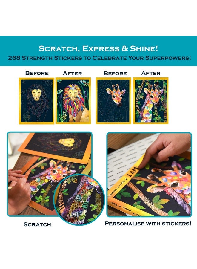 Chalk and Chuckles BeYouTiful Me Art and Craft Kit Ages 8-14, Scratch Art, Creative DIY Gifts for Girls, Boys Age 9, 10, 11, 12 Years, Multiple Activities in a Box - Image 4