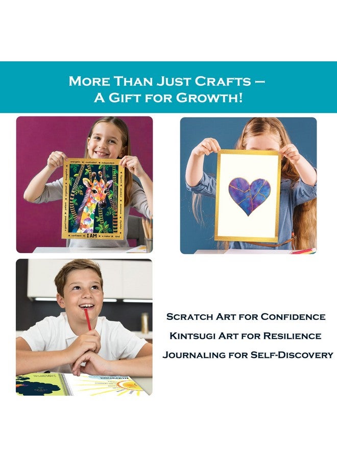 Chalk and Chuckles BeYouTiful Me Art and Craft Kit Ages 8-14, Scratch Art, Creative DIY Gifts for Girls, Boys Age 9, 10, 11, 12 Years, Multiple Activities in a Box - Image 3